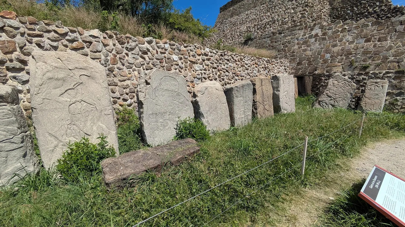 The carved Danzantes at Monte Alb&aacute;n