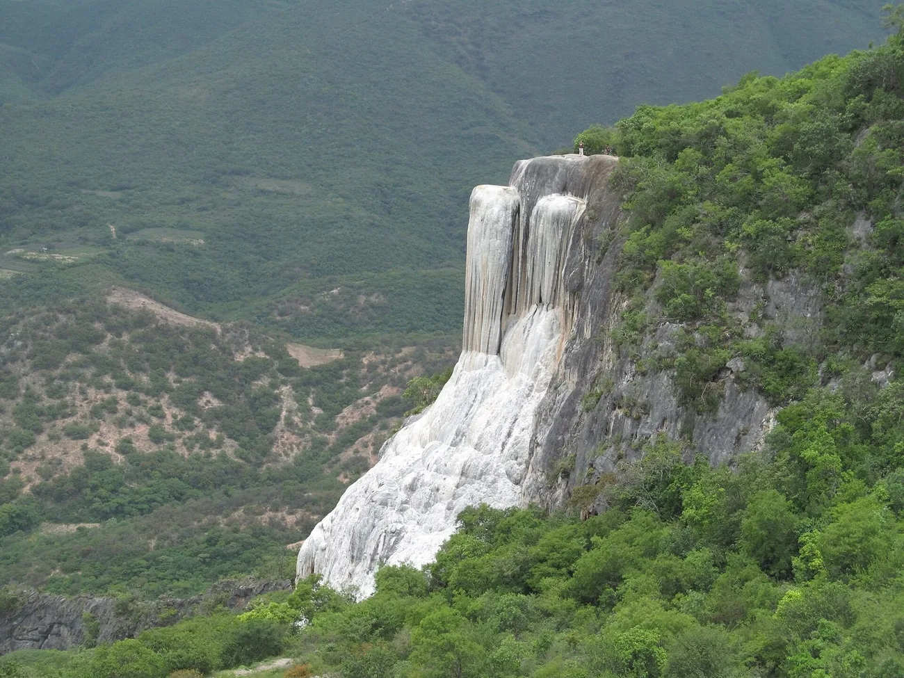 The mineral pools and petrified falls at Hierve el Agua