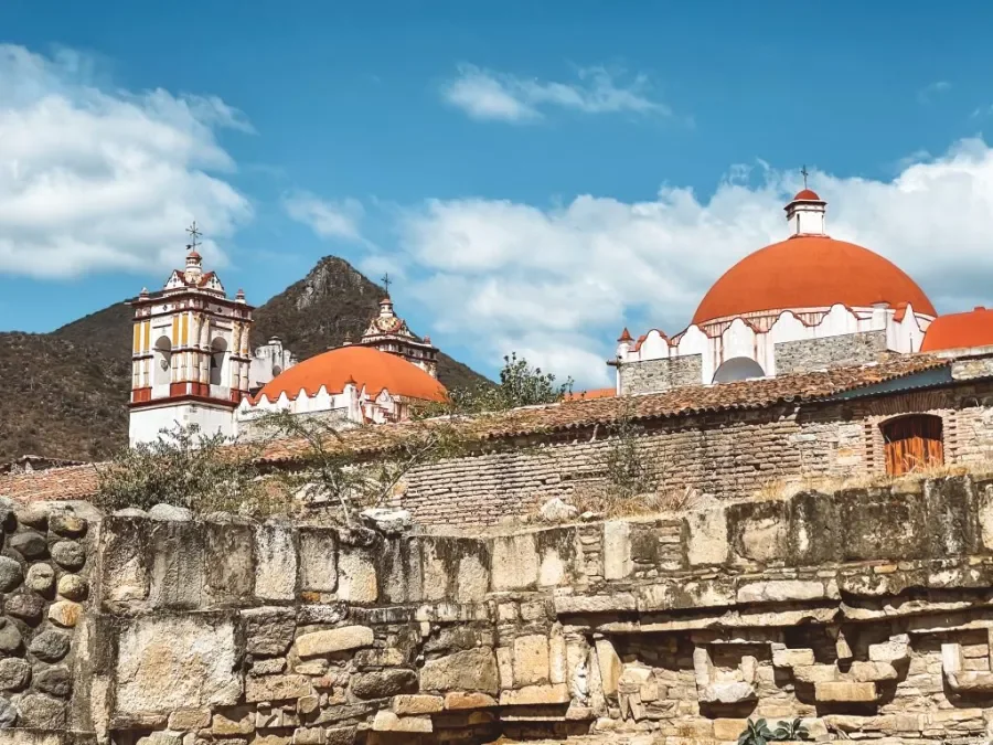 The church at Mitla above the ruins