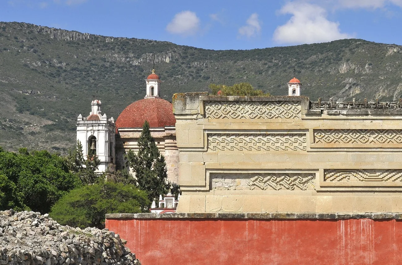 The palace walls at Mitla